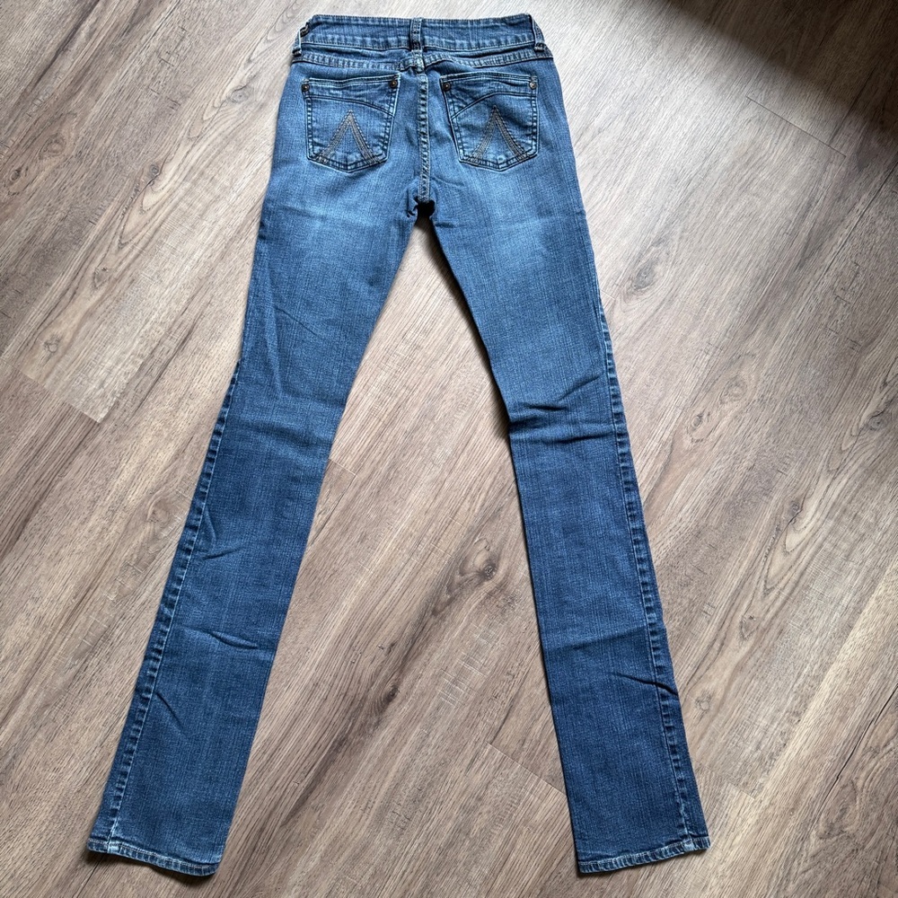 dELiA*s Dark Blue Denim Pants - Morgan - Size 0 Tall - Picture 2 of 11